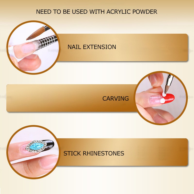 Professional Nail Art Acrylic Liquid Home Salon Nail Extension Carving