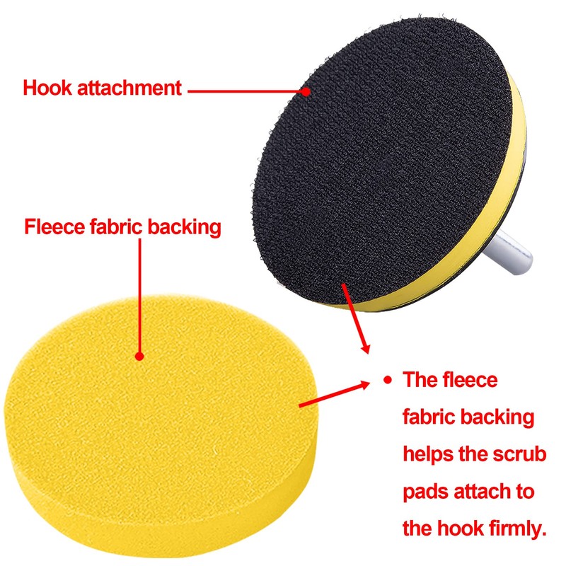 SIQUK 17 Pieces 3 Inch Buffing Pads Foam Polishing Pad