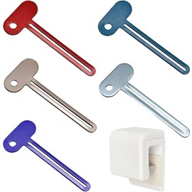 Toothpaste Roller Presser Keys, 5Pcs Metal Tube Squeezers Key Roller Tools,Toothpaste Squeezer Metal Tube Squeezer Key,Stainless Steel Tube Squeezer Keys