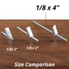 HASWARE Toggle Bolt Zinc Plated Steel and Wing Nut for