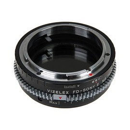 Vizelex CINE ND Throttle Lens Adapter Compatible with Canon FD and FL 35mm Film Lenses to Sony E-Mount Cameras - by Fotodiox Pro
