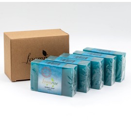 foamrise Jojoba oil, Moisturizing and Soothing, Jojoba Soap Bars, Dry or Sensitive Skin, Handmade Soap With Premium Quality, Rich Glycerin Content, Natural, Pack of 5