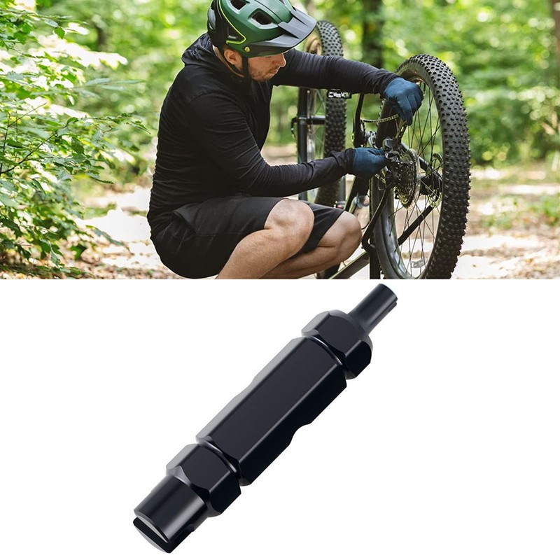 TAKONE Bicycle Valve Wrench, Aluminium Alloy Valve Extractor, 3-in-1 Valve