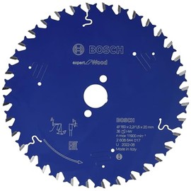 Bosch Accessories 2608644014 EXWOH 36 Tooth Top Precision Circular Saw Blade, 0 V, Blue