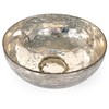 ANDALUCA Mercury Glass Decorative Silver Metallic Finish Bowl