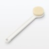 MUJI OEA29A3S Polypropylene Shower Brush, White, Total Length: Approx. 14.6