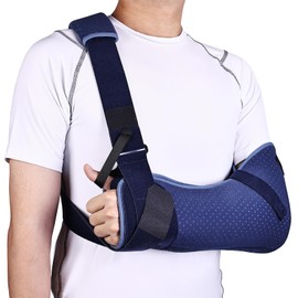 Willcom Arm Sling Shoulder, Medical Arm Strap for Men and Women, Breathable Shoulder Support for Broken Arm, Elbow, Wrist and Injury Recovery (Left, M)