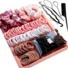 YANRONG 755PCS Hair Accessories for Woman Set Seamless Ponytail Holders