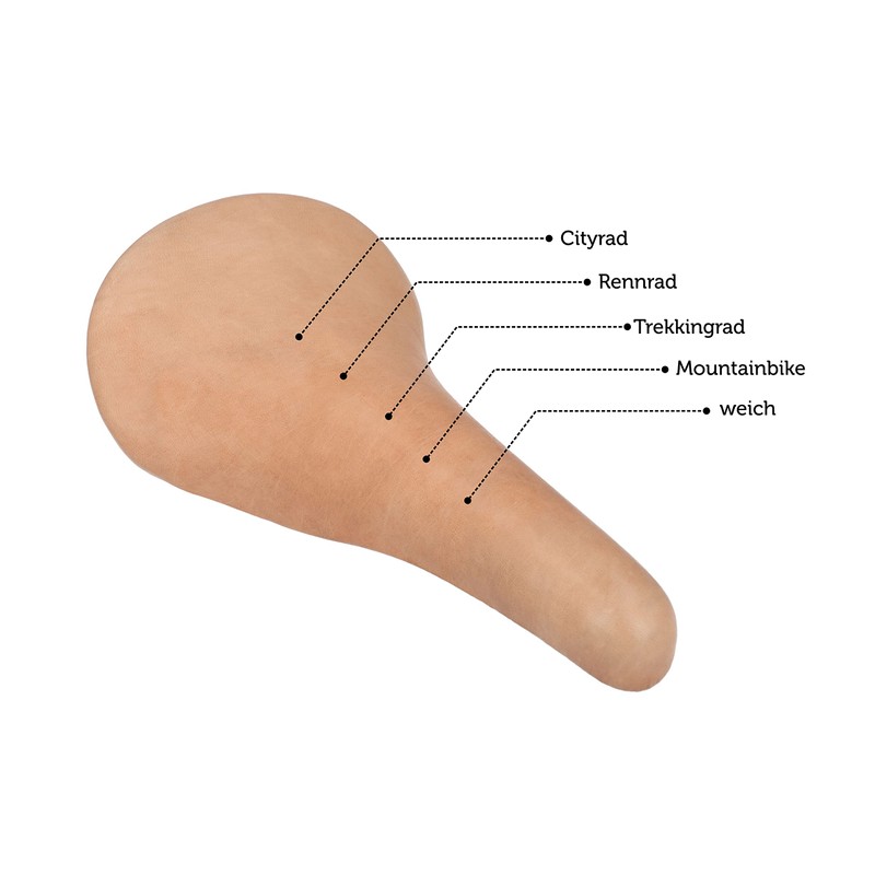 Gusti Sean Y. Leather Bicycle Saddle Retro Design Soft Saddle