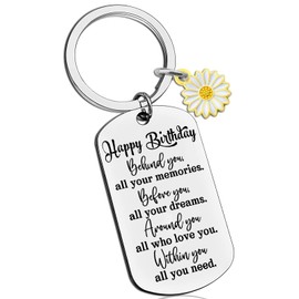 Birthday Gifts For Women Birthday Keychain Gifts For Women Men Her Him Best Birthday Gifts Ideas Happy Birthday Keychain Gifts For Women Friends Sister Unique Gifts For Her Keyring Necklace