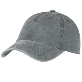 Mulor Baseball Cap Women's Men's Baseball Cap Adjustable Baseball Cap 100% Cotton, 03 Grey