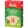 Melitta Bamboo #4 Cone Coffee Filters, White, 80 Count (Pack