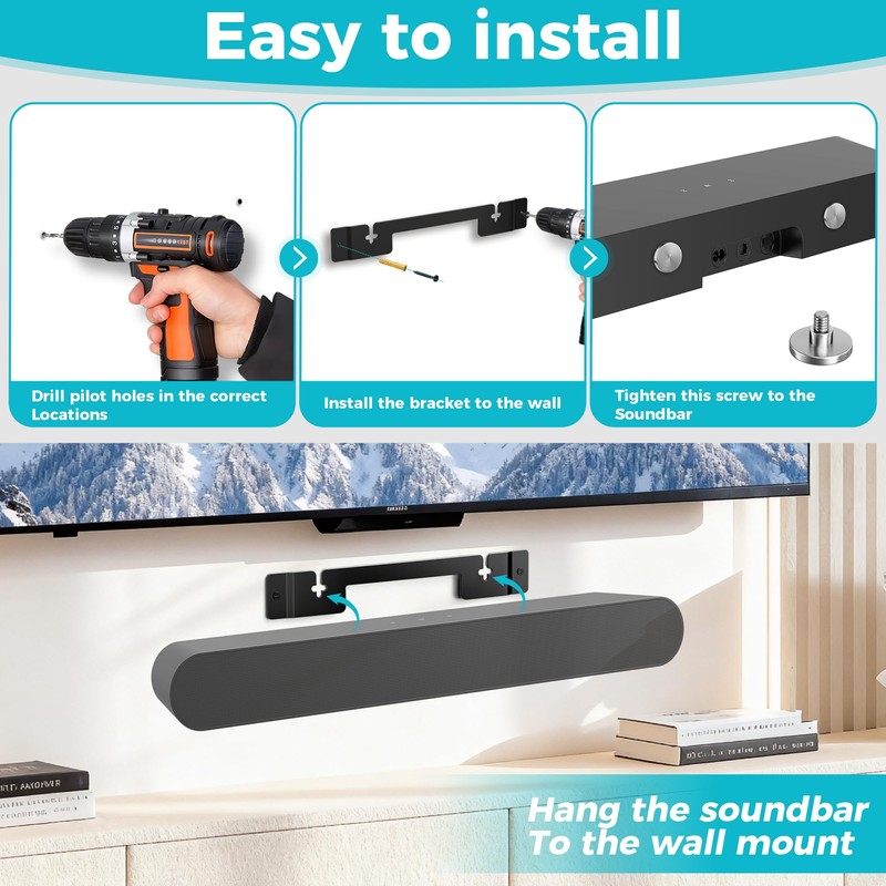 HEIWUKONG Ray Mount Compatible with Sonos Ray Wall Mount, Heavy