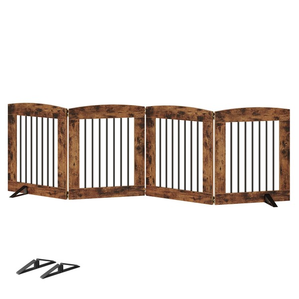 HOOBRO Indoor Dog Gate with Support Feet, 24 Inch 4