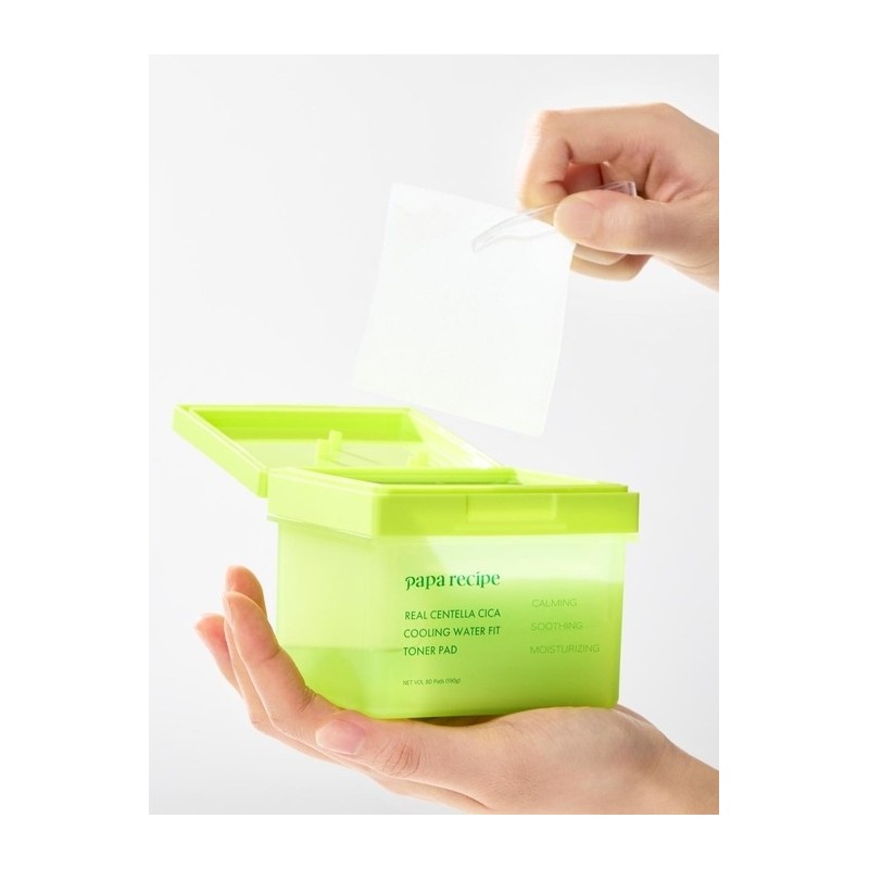 Real Centella Cica Cooling Water Fit Toner Pad (80 sheets)