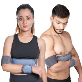 Toilet Left Right Shoulder Immobiliser Arm Sling Elastic Bandage for Clavicle Dislocation Shoulder Stabiliser Compression Bandage After Rotator Cuff Surgery - Grey (Plain 30-41) Inches