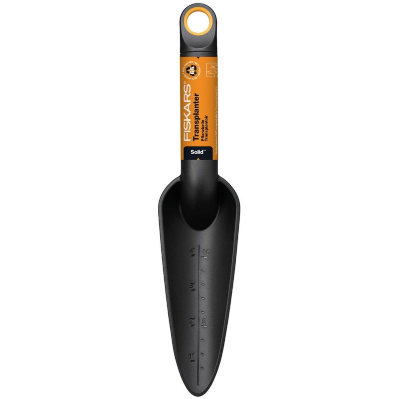 Fiskars Planting Trowel for Planting and Transplanting, Solid, Length: 28