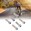 6PCS Bicycle Stem Bolt M5 X 16mm Titanium Alloy Waterproof