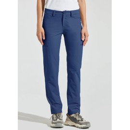 Willit Women's Golf Pants Hiking Cargo Pants Quick Dry Lightweight Outdoor Casual Pants Water Resistant Navy Blue 8