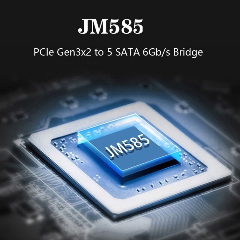 ChenYang 5 Ports M.2 to SATA Adapter, M Key NVME