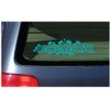 Hibiscus Band Vinyl Sticker Flower Decal Hawaii Aqua Flower Lei