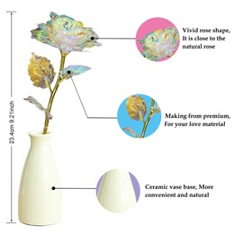 EUHQY for Mom, Mother's Day Valentines Christmas Birthday Gifts for Mom Grandma Women Artificial Rose