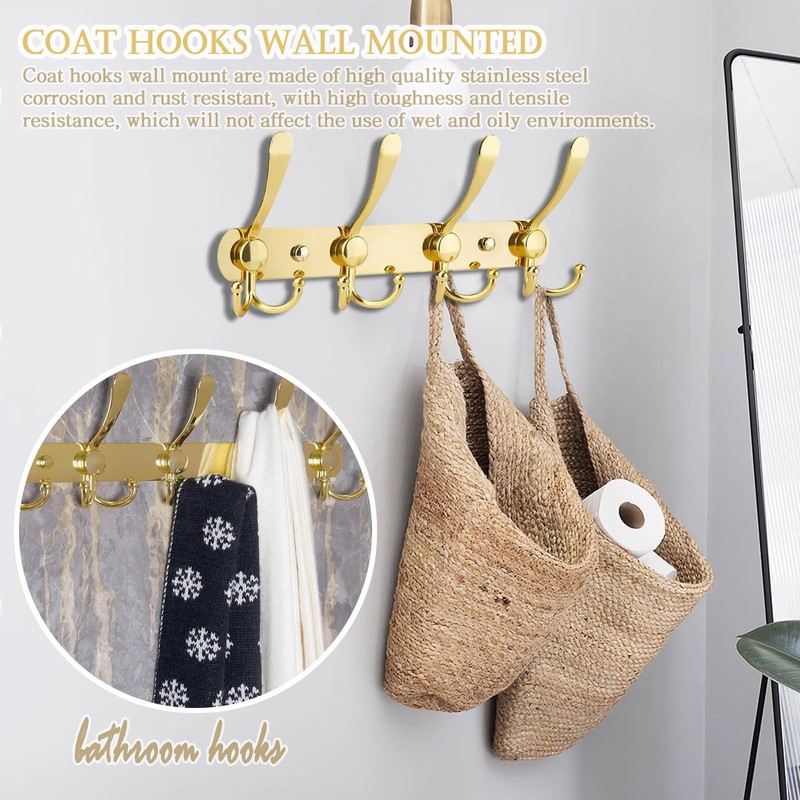 Noekye Coat Hat Purse Towel Rack Hooks Holder Hook Hanger