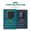 JetsBath Wall Supply Elbow, Wall Elbow for Hand Held Shower,
