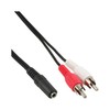 InLine® 89940E Cable 2x RCA Male to 3.5 mm Jack