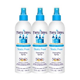 Fairy Tales Fairy Tales Tangle Tamer Static Free Detangling Spray - Detangler Spray for Kids - Paraben Free, Sulfate Free, Gluten Free, Nut Free - 12 oz (3 Pack)