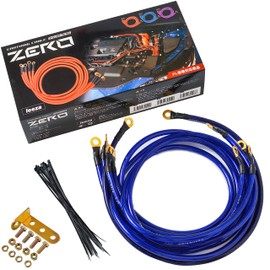 Leeza Engine Earthing Wire Kit with High Quality & Peace of Mind PL Product Liability Insurance Engine Room Dress Up (Sapphire)