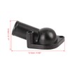 X AUTOHAUX Black Car Water Neck Thermostat Housing 15 Degree