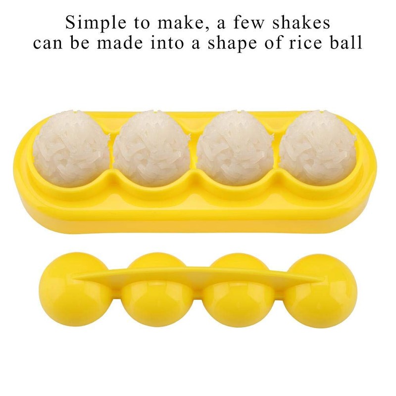 Small Ball Shape Rice Roll Bento Mold Food-Grade PP Material