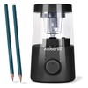 Aniborsa Electric Pencil Sharpener, Helical Blade Automatic Pencil Sharpener, Battery/USB