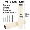 NEUMIHARO 2.9in 7.4cm Diameter Cat Tree Replacement Post Sisal Scratching