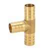 3 Way Adapter Fitting Brass 5/8in Brass Universal Tee Fitting