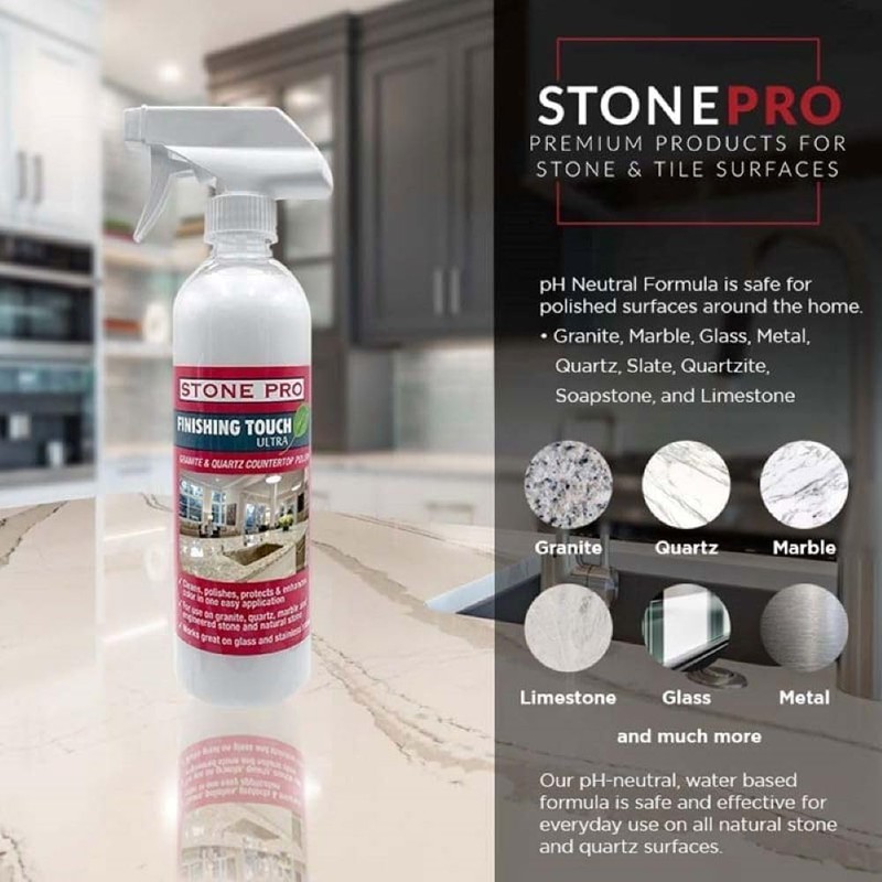Granite Sealer KIT Ultimate Pro Sealer, Crystal Clean, Finishing Touch