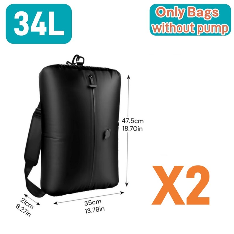 OrganiMax Vacuum Storage Bag Clothes – Foldable Breathable Compartment Bins,