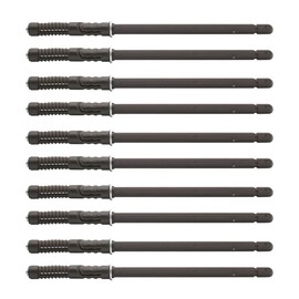 DOJA Barcelona Invisible Shelf Brackets, Pack of 10, Invisible Shelf Brackets, Diameter 10 x 145 mm, Floating Steel Shelf Brackets, Concealed Shelf Supports, Wall Shelf, Shelf Supports