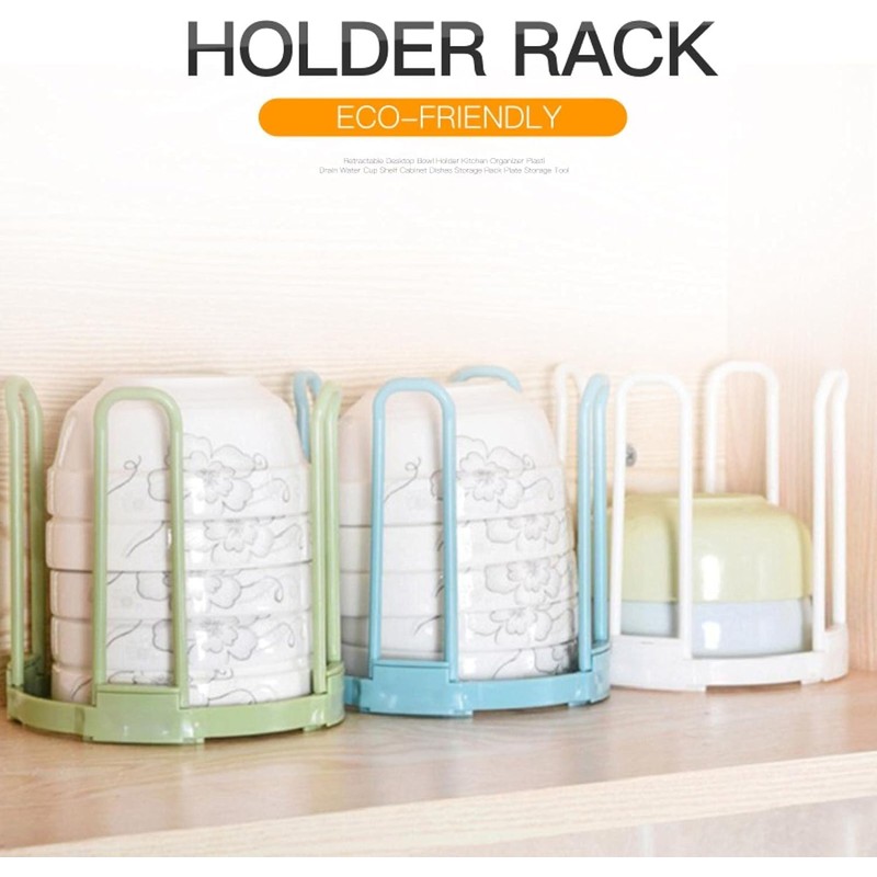 White Dinnerware Bowl Plate Racks and Holder Plastic Drain Rack