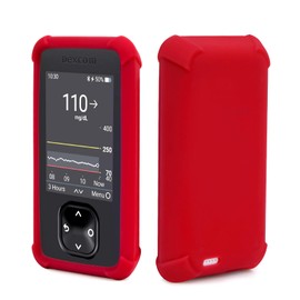 YOUSHARES Silicone Case for Dex com G7 Receiver, Anti Slip Soft Protective Cover Suitable for G7 Device (Red)