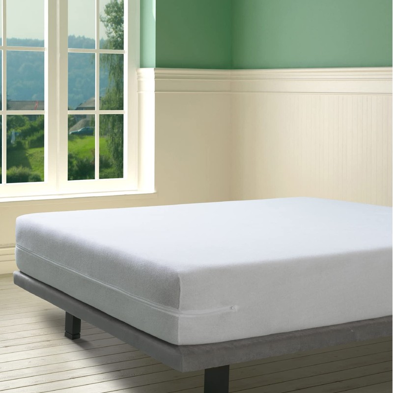 SAVEL, 100% Cotton Terry Mattress Cover, Elastic, Adaptable, Highly Absorbent