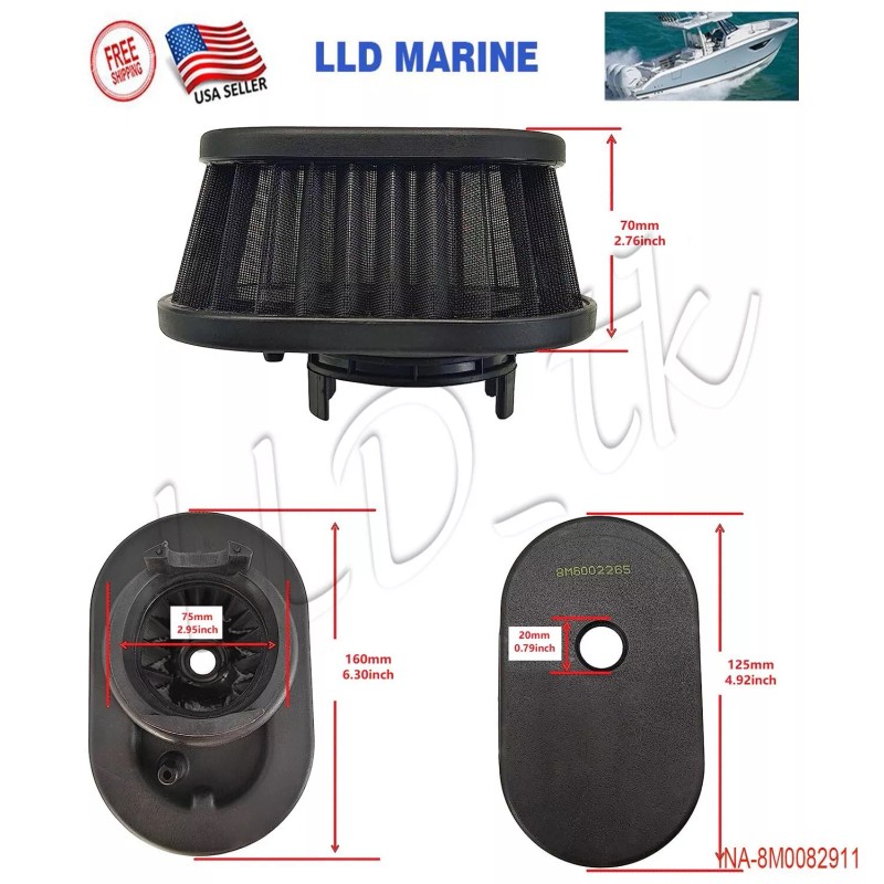 LLD_TK Mercury 75 80 90 100 115 HP Air Filter