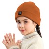 MaxNova Newborn Beanies for Boys 6-12 Months,12-36 Months Dark Orange