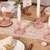 12Pcs Pink Candlestick Holders Set- 4" H Taper Candle Holders