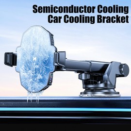 OBEST Handy Halbleiter Kühler Handyhalterung, Halbleiter Kühlung Kühler Auto-Handyhalterung, Smartphone Halterung mit Kühlung, Anti-Shake und Stoßdämpfung, 360° Drehbar Auto Halterung