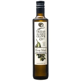 Texas Hill Country Olive Co Terra Verde Extra Virgin Olive Oil - Cold Pressed EVOO Gourmet Olive Oil - Rich & Fruity - Perfect for Finishing & Dressing - Award Winning & Made in Texas (16.9 oz)