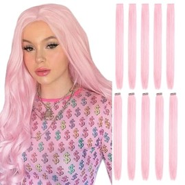 BEAUTY ON LINE Hair Extensions - Hair Extensions Clip in Brown Hair Extensions Long Wrap Around Ponytail Extension Soft Natural Pony Tails Extensions for Daily Use（22'',130g,2#）