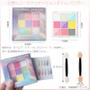 グラデーション ネイル パウダー ネイルパレット 1本セット ミラーパウダー 固形 ネイルパウダー 9色 鮮やかな色彩