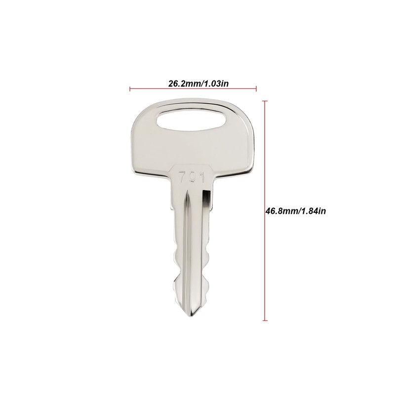 Micro Traders 5PCS Ignition Key 701 45501 105-1790 3CX Compatible